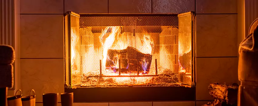 Mendota Hearth Landscape Fireplace Installation in Oak Creek, Wisconsin