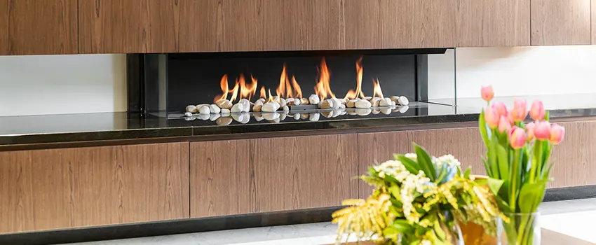 Double-height Fireplace Design Refurbishment in Oak Creek, Wisconsin